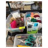 Craft Supplies Lot With Tools and Materials