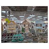 Three Ceramic Building-Style Teapots