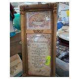 Framed Ten Commandments Made for Home Interiors