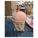 Decorative Pin Cushion with Floral Design