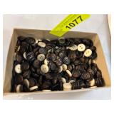 Brown and White Buttons