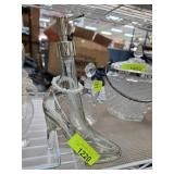 Glass Pump-Shaped Dispenser With Pearls