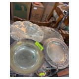 Silver-Plated Decorative Bowls and Plates