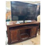 Wooden Entertainment Console with Storage