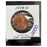 1948-D Lincoln Wheat Cent in Choice Uncirculated C