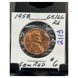 1958 Lincoln Wheat Cent MS 65/66 RD