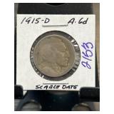 1915-D Buffalo Nickel in Holder