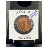 1947-D Lincoln Wheat Cent in Gem Uncirculated Cond