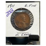 1911 Lincoln Wheat Cent in Fine Condition
