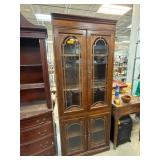 Wooden Display Cabinet with Glass Doors