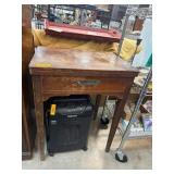 Wooden Sewing Table with Lift-Top Compartment