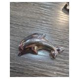 Sterling Silver Dolphin Brooch, 6.6g