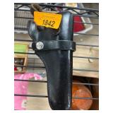 Black Leather Hunter Holster Marked 1100B37