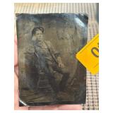 Tintype Photograph of a Seated Man