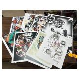 10 Colorful Tattoo-Inspired Art Prints