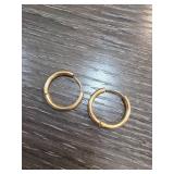 Gold-Tone Hoop Earrings
