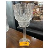 Crystal Candle Holder w Hurricane