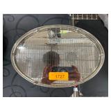 Oval Mirror with Metal Frame