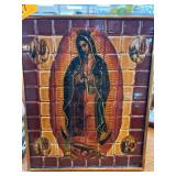 Framed Virgin of Guadalupe Tile Artwork