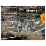 8 Drawer Pulls With Faceted Clear Knobs