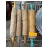 Four Wooden Rolling Pins