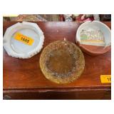 Three Decorative Ashtrays
