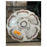 1987 Royal Worcester Holly Ribbons Dish