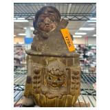 Glazed Ceramic Cookie Jar with Japan Marking