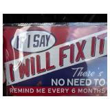 Decorative Metal Sign With Quote