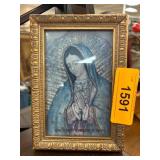 Framed Religious Artwork of the Virgin Mary