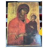 Reproduction Icon of St. Anne by Emm. Tzanes