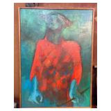 Oil Painting Signed Cuevas de la Mora, 1967