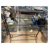 Metal Scrollwork Freestanding Blanket Rack