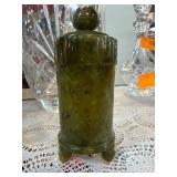 Nice Spinach Jade Lidded Jar