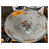 Porcelain Serving Bowl with Floral Design, Bavaria