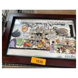 Framed Signed Baldo Comic Strip Artwork