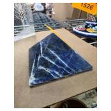 Polished Blue Stone Pyramid Sculpture
