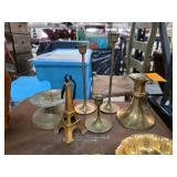 Brass Candle Holders and Decor