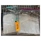 Vintage MCM Hand Mixer and Linen Napkins Set