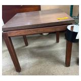 Mid-Century Wooden Table with Dark Finish