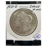 1921-D Morgan Silver Dollar Coin