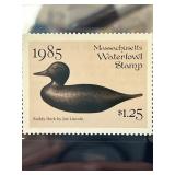 1985 Massachusetts Ruddy Duck Waterfowl Stamp
