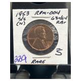 1953 RPM-004 Lincoln Wheat Cent S/S