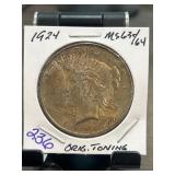 1924 Peace Silver Dollar MS63/64