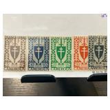 Mint Set of 6 France Libre Cameroun Stamps