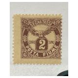 1919 Posta Fiume 2 Cent Brown Stamp