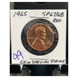 1965 Lincoln Cent SP67/68 Gem Special Strike