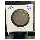 1911 U.S. Liberty Head Nickel, V Design