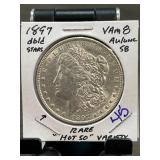 1897 Morgan Dollar VAM 8 AU 58 Hot 50 Variety