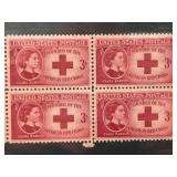 Block of Four Clara Barton 3Â¢ Stamps